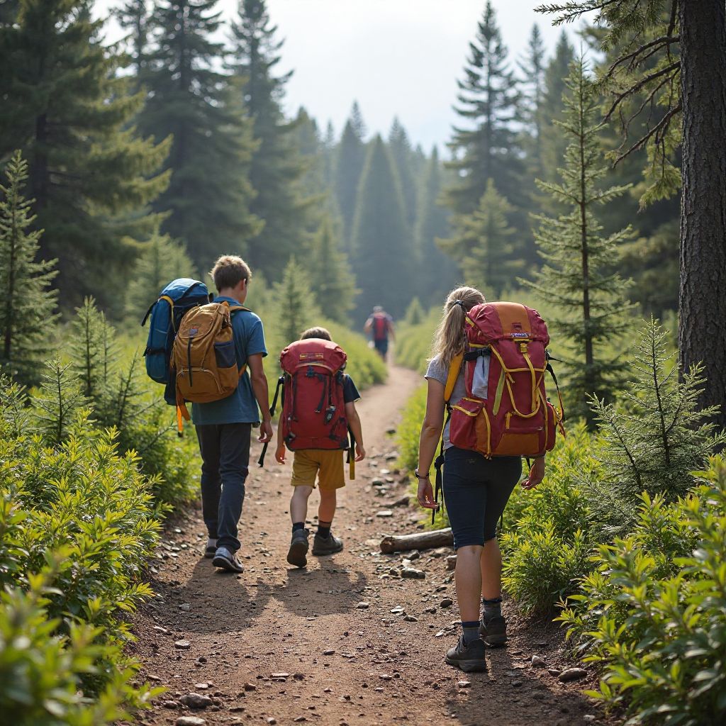 Family adventure with children